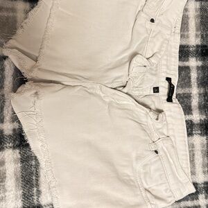 White Denim Shorts